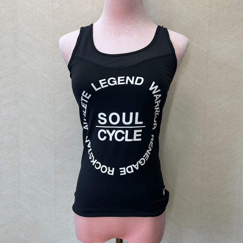 Nike Dri-Fit Soulcycle Black Racerback Athletic Tank Top Womens Size XS